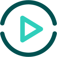video icon. A triangle in a circle.
